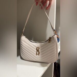 Cream Steve Madden shoulder bag